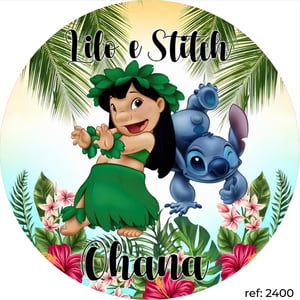 Lilo & Stitch - Capa de Painel Redondo