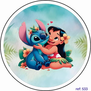 Lilo & Stitch - Capa de Painel Redondo
