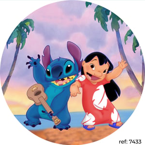 Lilo & Stitch - Capa de Painel Redondo