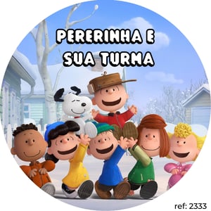 Snoopy & Charlie Brown - Capa de Painel Redondo