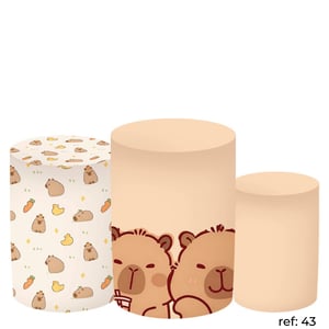 Capivara - Trio de Capas de Cilindros