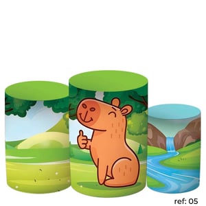 Capivara - Trio de Capas de Cilindros