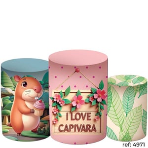 Capivara - Trio de Capas de Cilindros