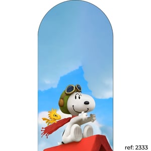 Snoopy & Charlie Brown - Capa de Painel Romano Veste Fácil 100x200