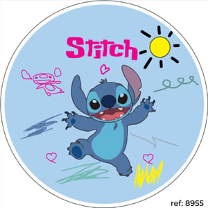 Stitch - Capa de Painel Redondo