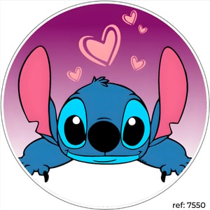 Stitch - Capa de Painel Redondo