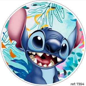 Stitch - Capa de Painel Redondo