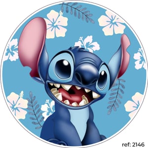 Stitch - Capa de Painel Redondo