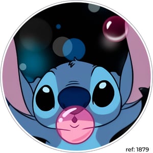 Stitch - Capa de Painel Redondo