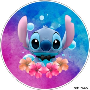 Stitch - Capa de Painel Redondo