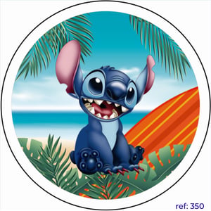Stitch - Capa de Painel Redondo