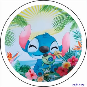 Stitch - Capa de Painel Redondo