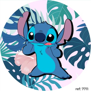 Stitch - Capa de Painel Redondo
