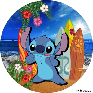 Stitch - Capa de Painel Redondo