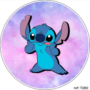 Stitch - Capa de Painel Redondo