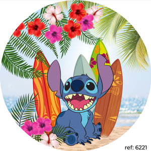 Stitch - Capa de Painel Redondo