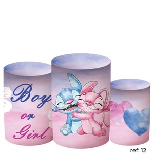 Stitch & Angel - Trio de Capas de Cilindros