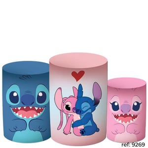 Stitch & Angel - Trio de Capas de Cilindros