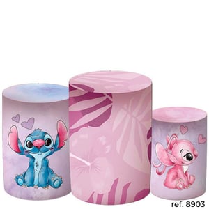 Stitch & Angel - Trio de Capas de Cilindros