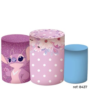 Stitch & Angel - Trio de Capas de Cilindros