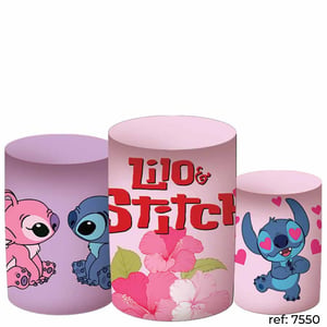 Stitch & Angel - Trio de Capas de Cilindros