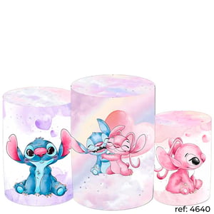 Stitch & Angel - Trio de Capas de Cilindros