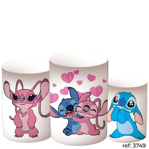 Stitch & Angel - Trio de Capas de Cilindros