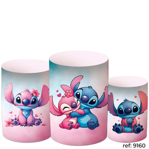 Stitch & Angel - Trio de Capas de Cilindros