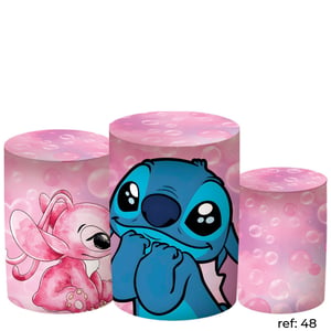 Stitch & Angel - Trio de Capas de Cilindros