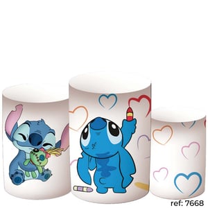 Stitch - Trio de Capas de Cilindros