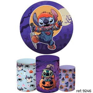 Stitch - Kit Festa (Painel 150cm + Trio de Cilindros)