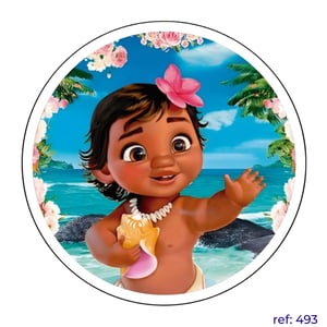Moana - Capa de Painel Redondo