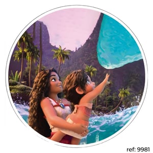 Moana - Capa de Painel Redondo