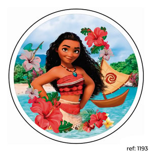 Moana - Capa de Painel Redondo