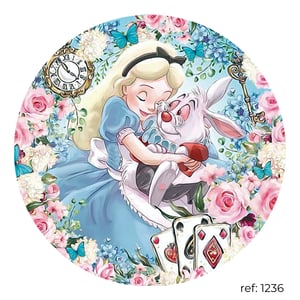Alice no País das Maravilhas - Capa de Painel Redondo