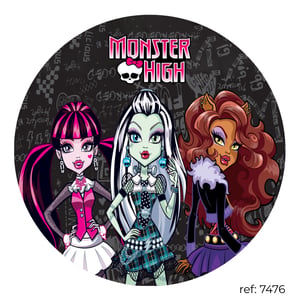 Monster High - Capa de Painel Redondo