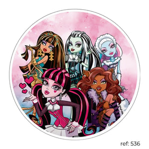 Monster High - Capa de Painel Redondo