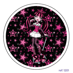Monster High - Capa de Painel Redondo
