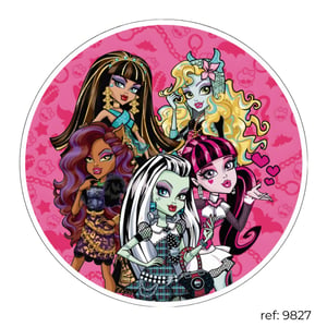 Monster High - Capa de Painel Redondo