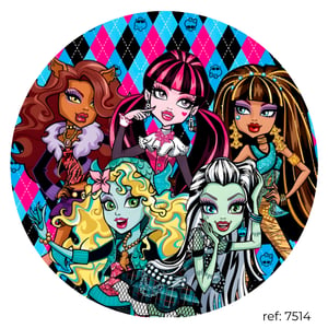 Monster High - Capa de Painel Redondo