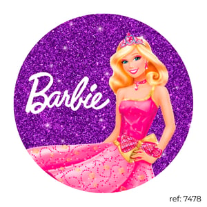 Barbie - Capa de Painel Redondo