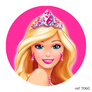 Barbie - Capa de Painel Redondo