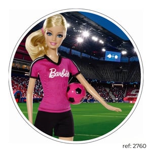 Barbie - Capa de Painel Redondo