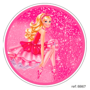 Barbie - Capa de Painel Redondo
