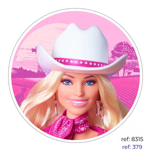 Barbie - Capa de Painel Redondo