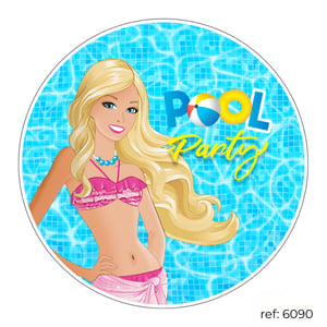 Barbie - Capa de Painel Redondo