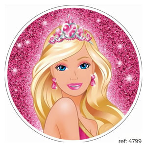 Barbie - Capa de Painel Redondo