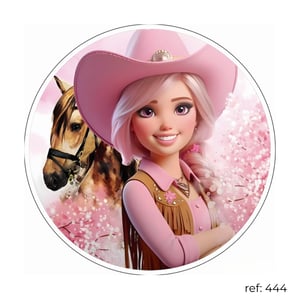 Barbie - Capa de Painel Redondo