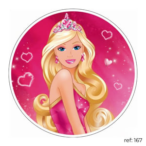 Barbie - Capa de Painel Redondo