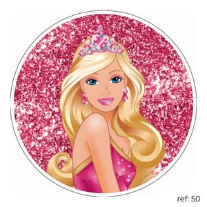 Barbie - Capa de Painel Redondo